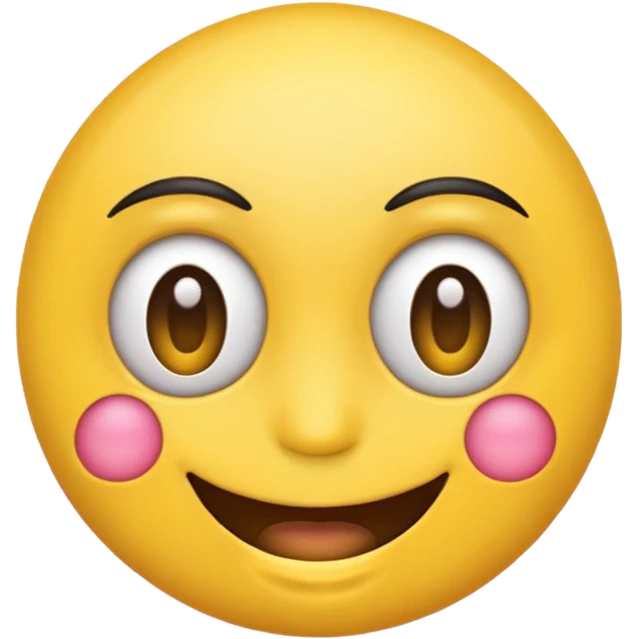 Emoji face with eyelashes emoji