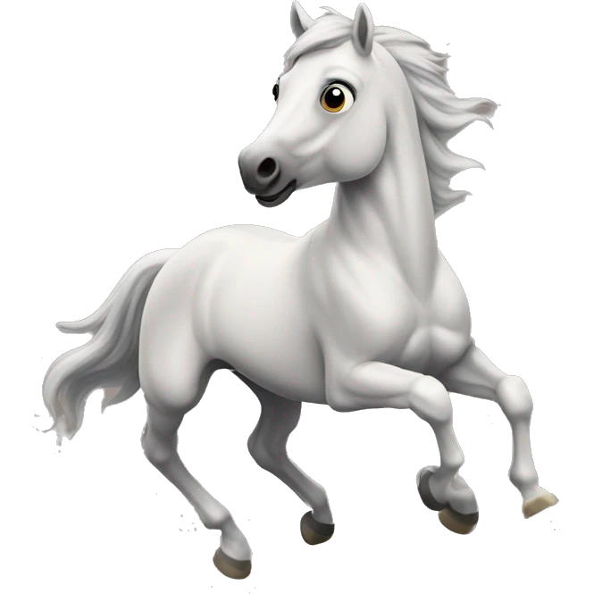 Cheval au galop emoji