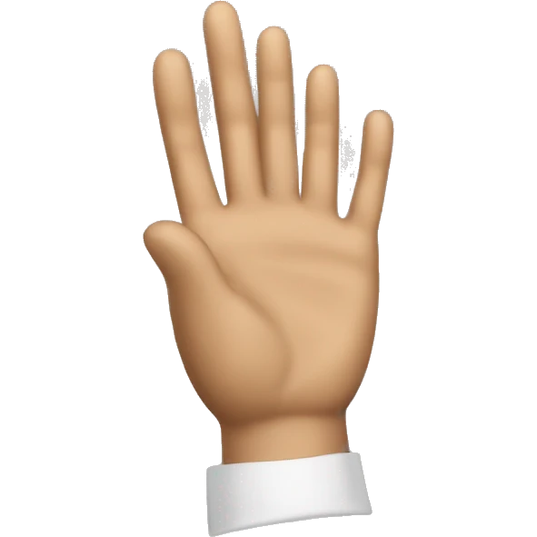  una mano pero que tenga movimiento, como si la se moviera hacia delante  emoji