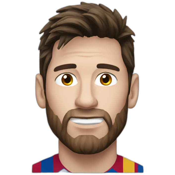 Messi juste face emoji