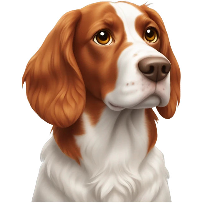 A Brittany spaniel dog emoji