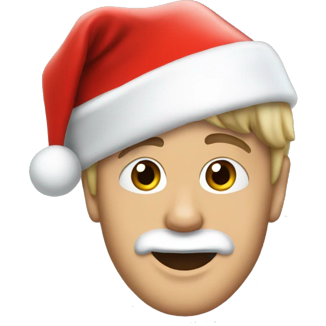 justin bieber with santa hat emoji