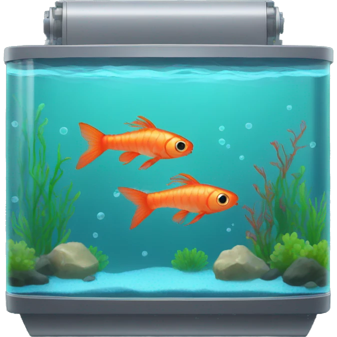 fish tank with shrimp inside emoji