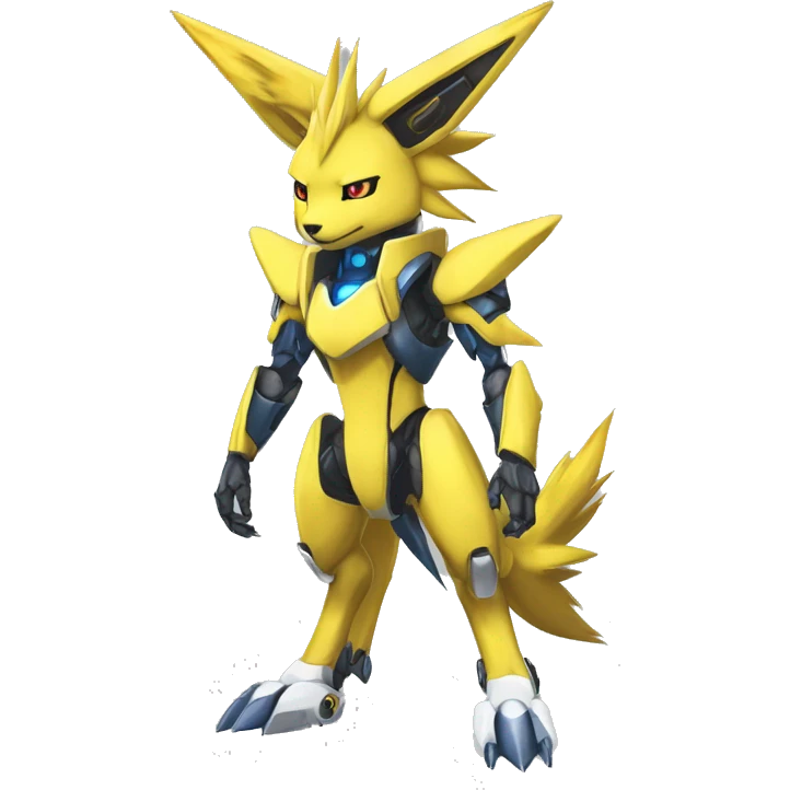Renamon-Jolteon-Zeraora-medabot-mecha full body emoji