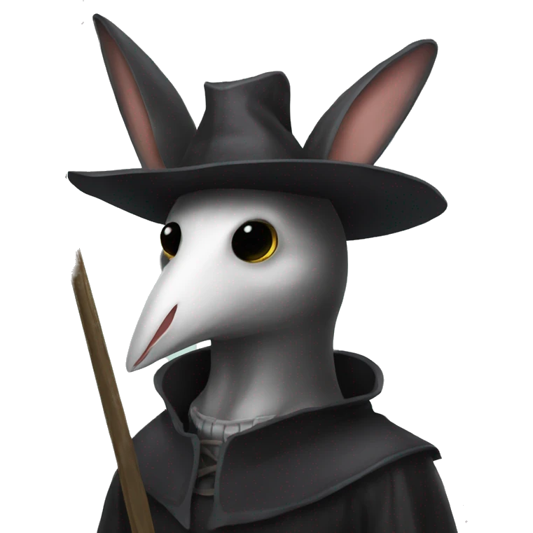 plague doctor bunny ears emoji