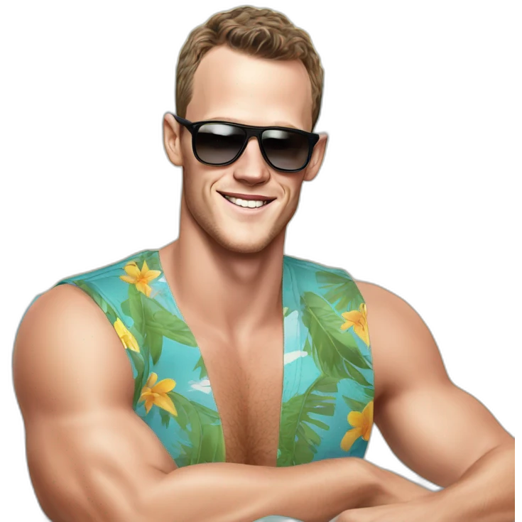 Jonathan Toews as beach bum emoji