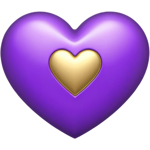 The Letter “t” inside a Purple Heart emoji