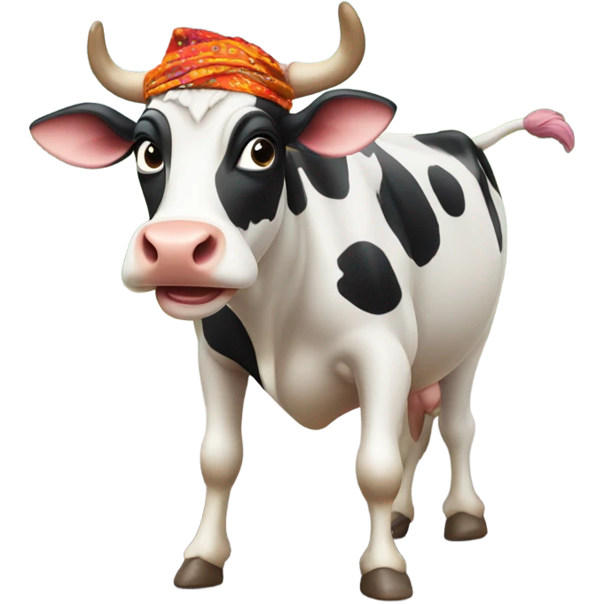 Dancing cow emoji