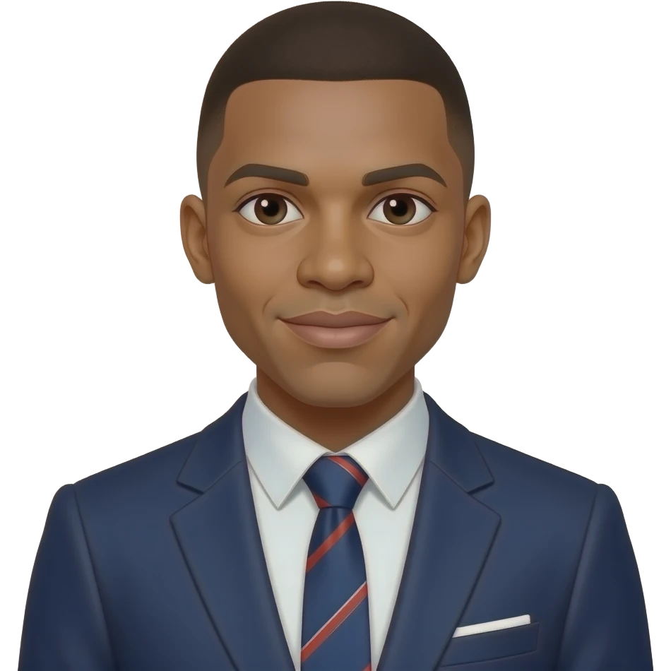 Haz a Mbappe con un traje de dictador de color veis emoji
