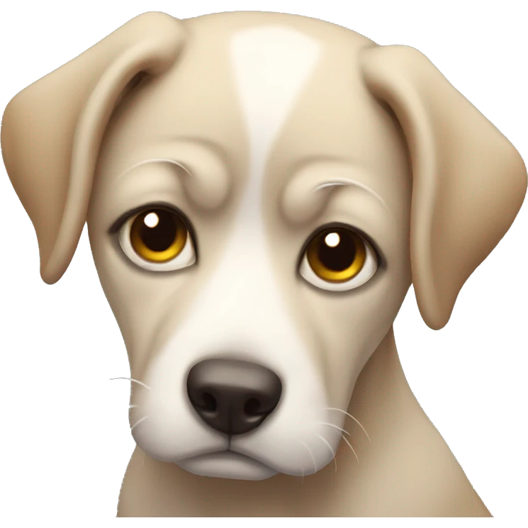 Sad dog emoji