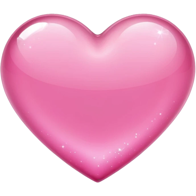 sparkling pink heart emoji