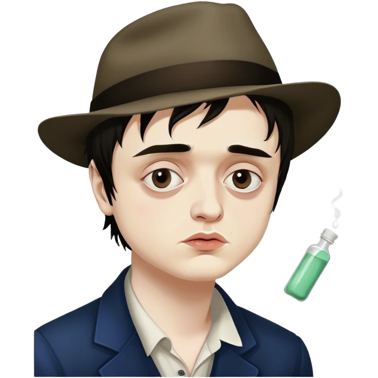 pete doherty with drugs emoji