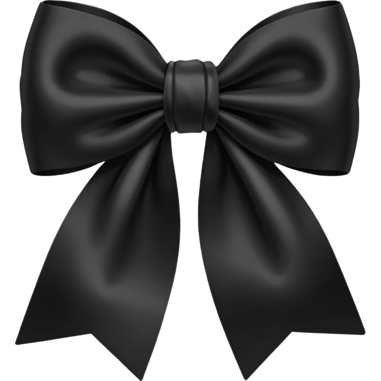 Black bow emoji