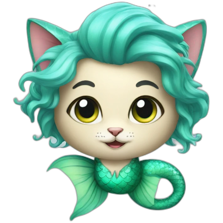 Cat Mermaid emoji