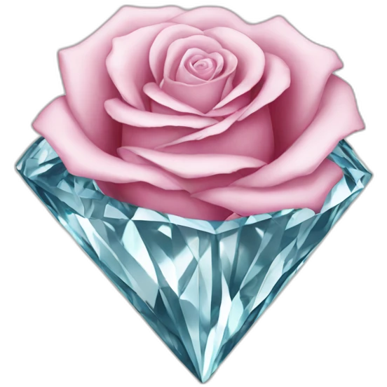 Diamond rose emoji