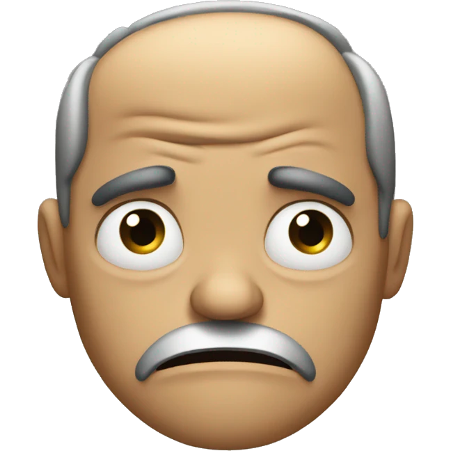 grumpy person emoji