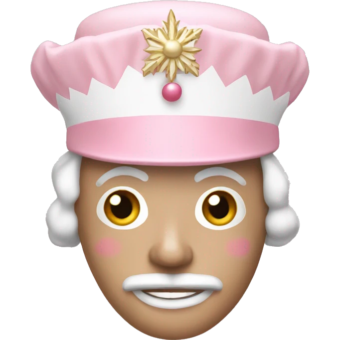 Light pink nutcracker emoji