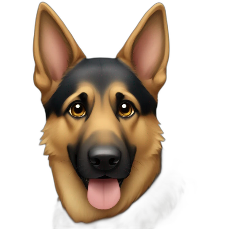 german shepherd headpat emoji