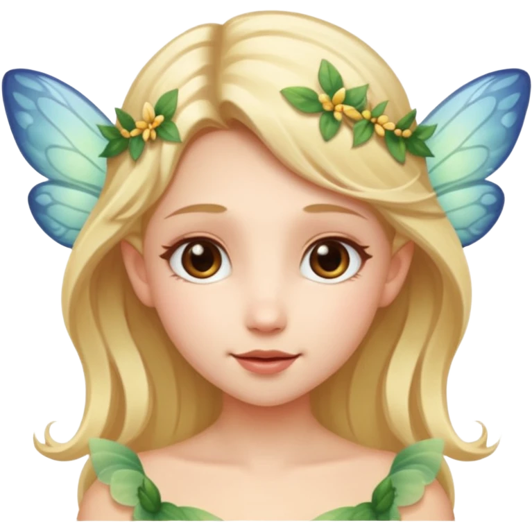 фея со светлыми волосами emoji
