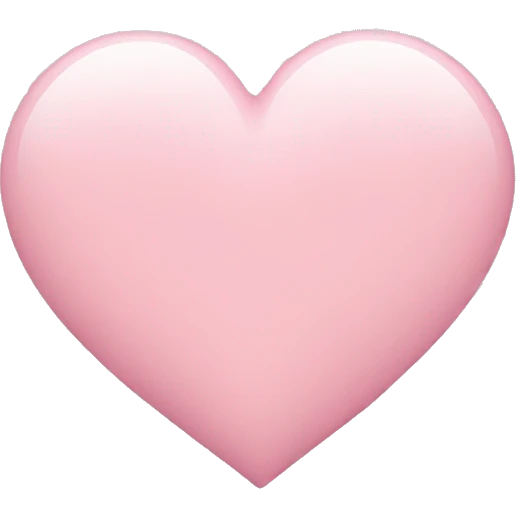Light pink heart emoji