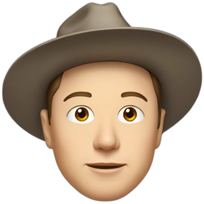 elon musk in a hat emoji