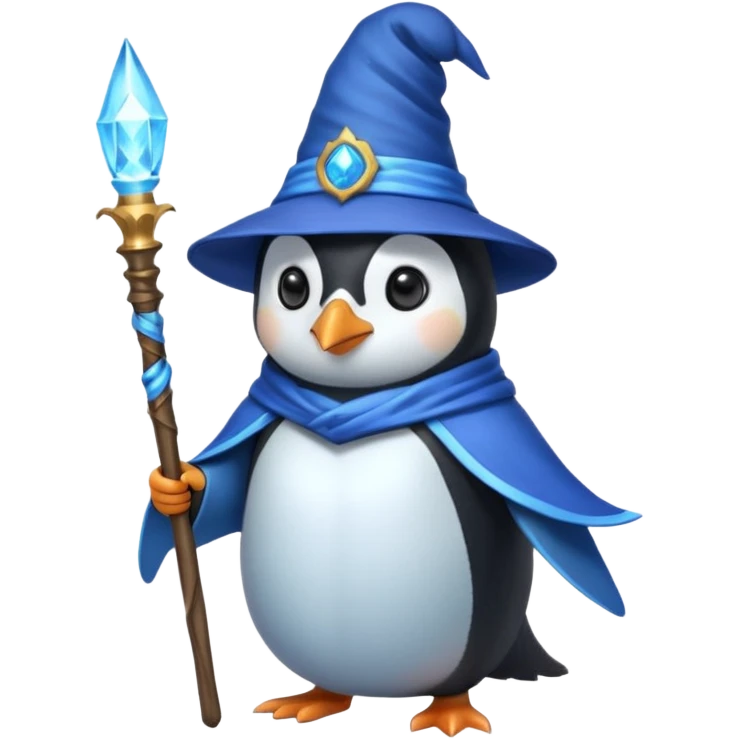 Penguin Wizard emoji
