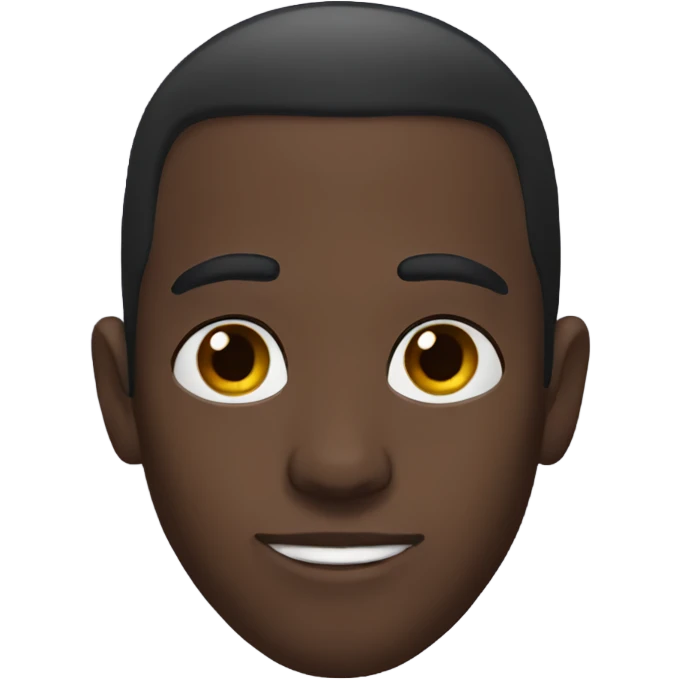 Black man one eyebrow up emoji