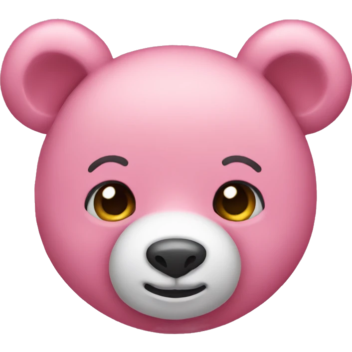 pink teddy bear emoji