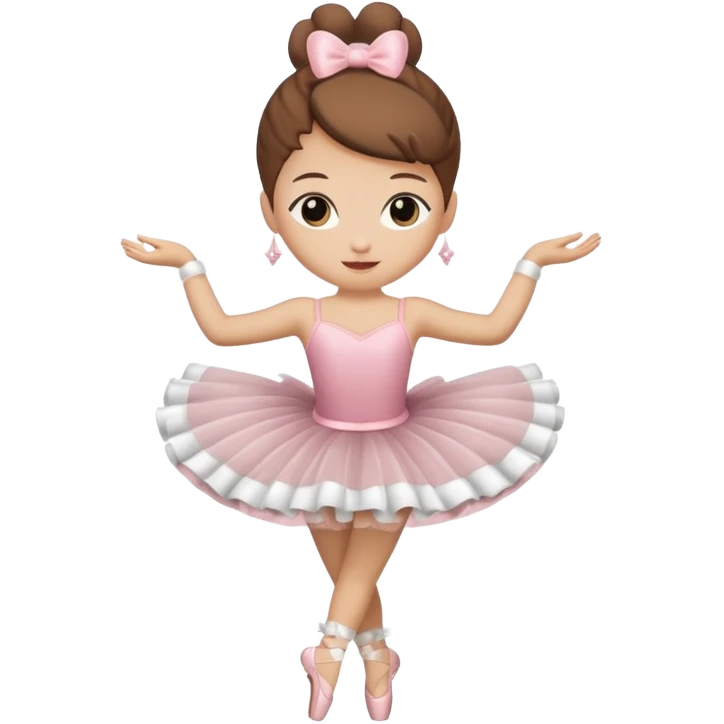 A cappuccino cup wearing a tutu and dancing gracefully like a ballerina emoji