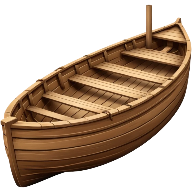 Wooden boat emoji