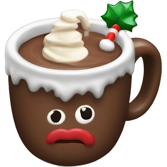 christmas hot chocolate  emoji