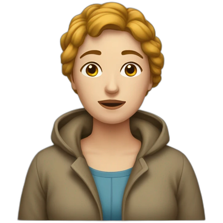 Une femme qui pleure et rigole  emoji