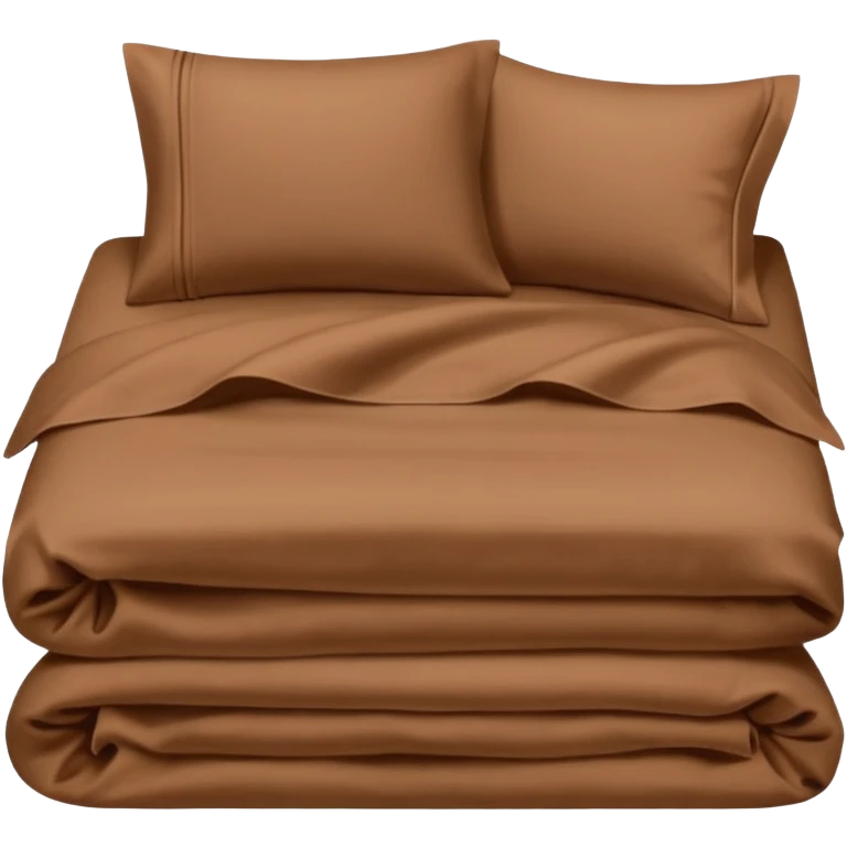 brown bed linen set emoji