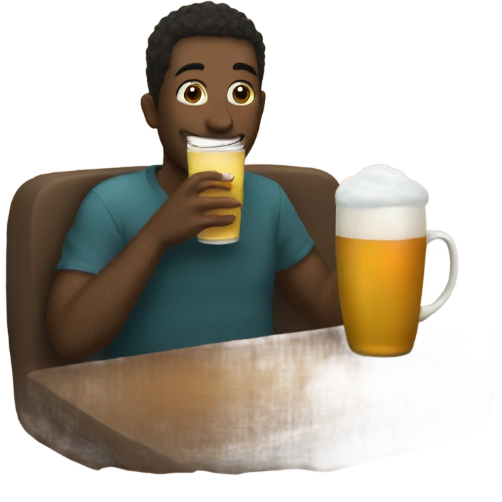 cozy indoor sip and smile emoji