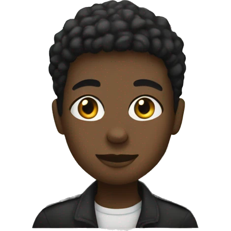 black person in paris emoji
