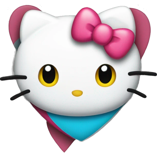 Hello kitty heart  emoji