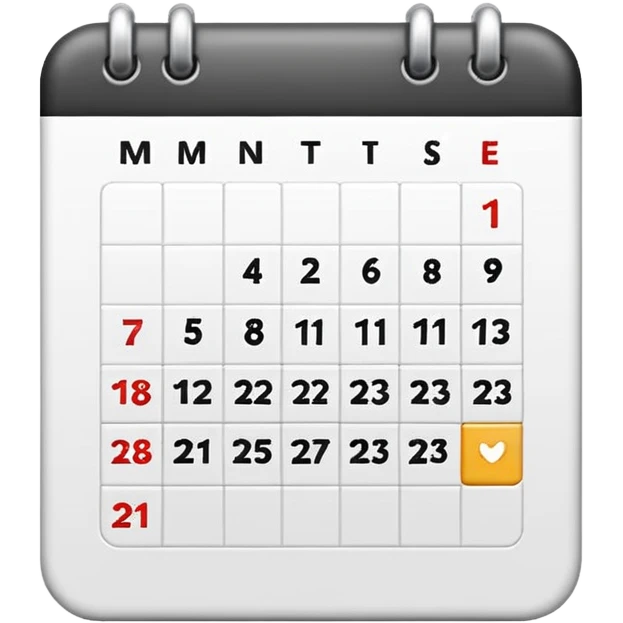 simple calendar  emoji