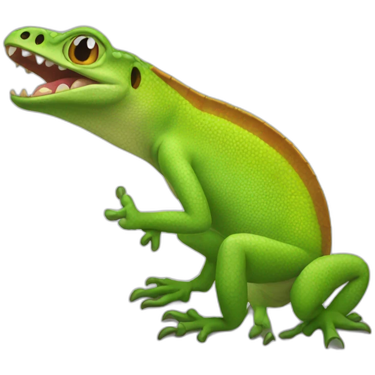 angry gecko emoji