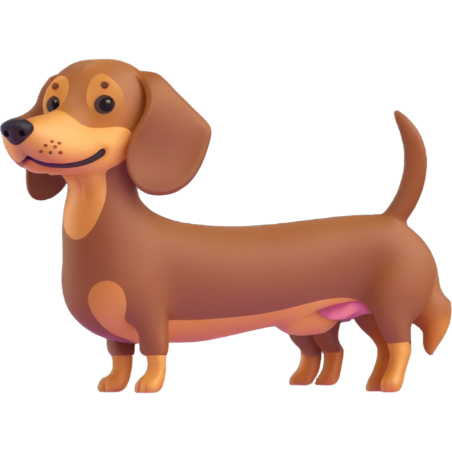 dachshund dog emoji