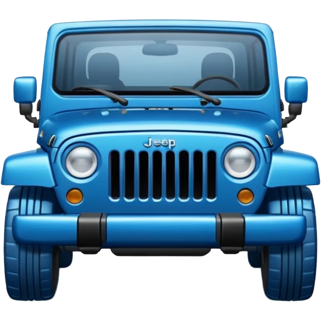 blue jeep emoji