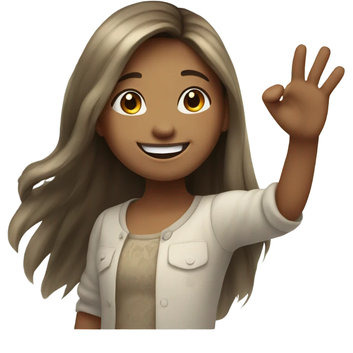 waving girl  emoji