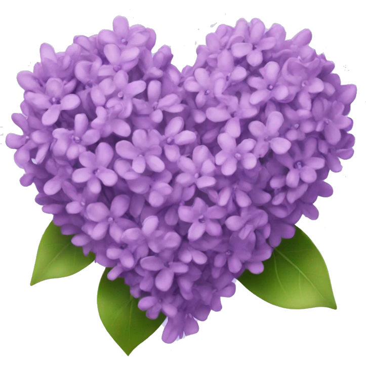 Lilac heart emoji