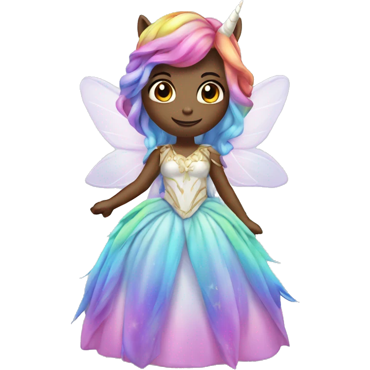 rainbow unicorn fairy princess emoji
