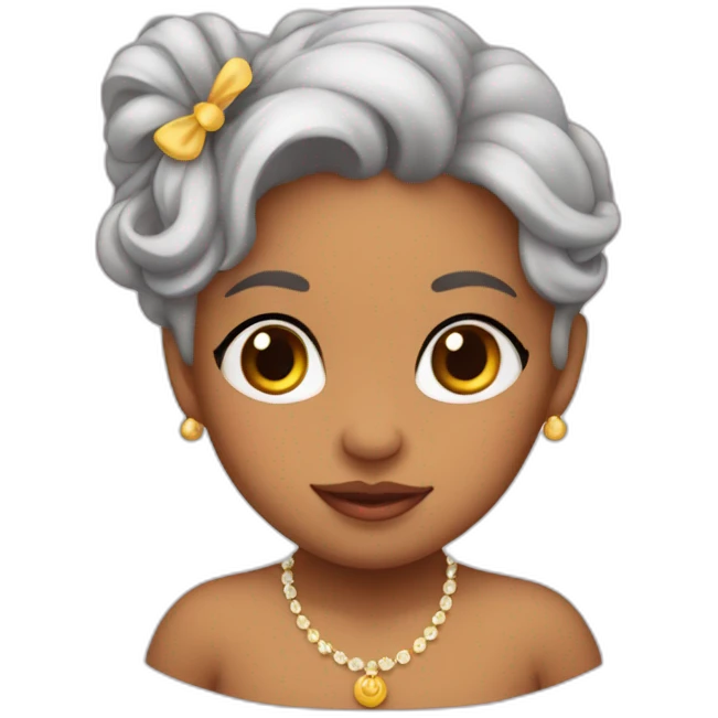 Bebé mamá morena emoji