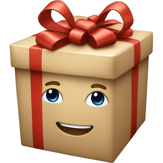 christmas beige gift emoji