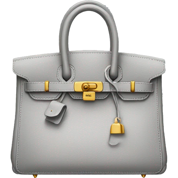 Grey birkin bag emoji