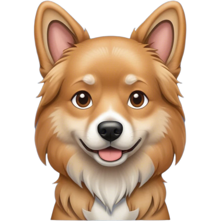 Dog in geans emoji