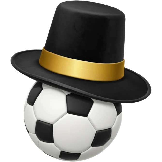 magician's hat soccer ball emoji