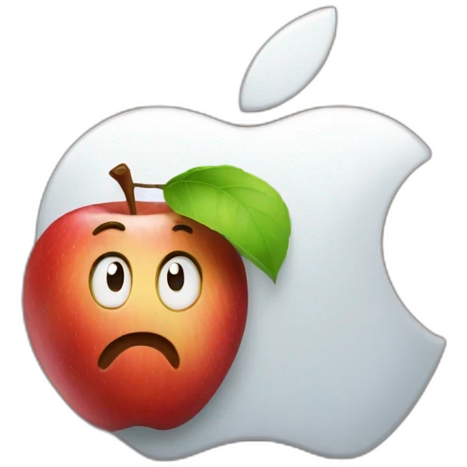 apple with samsung emoji