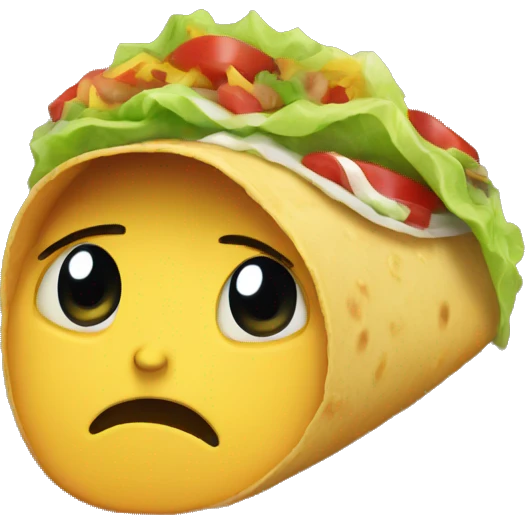 crying taco emoji